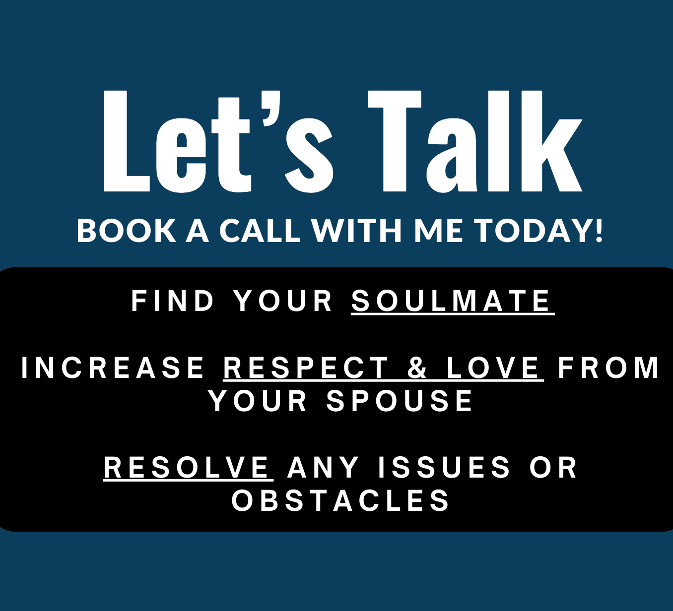 This Call is For You, Whether You're Married or Single, Benefits Include: